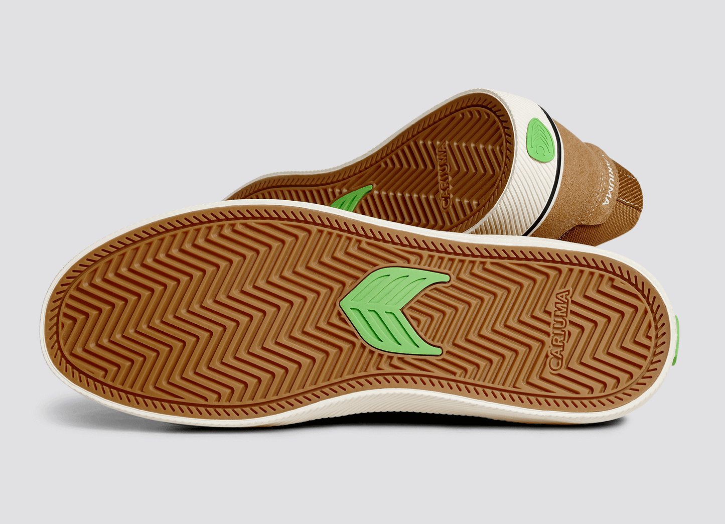 VALLELY PRO Camel Suede and Cordura Ivory Logo Sneaker