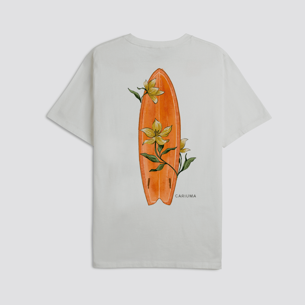 T-Shirt Off-White Floral Skateboard