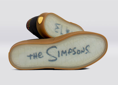 THE SIMPSONS NAIOCA Black Suede Bart Skateboard Sneaker