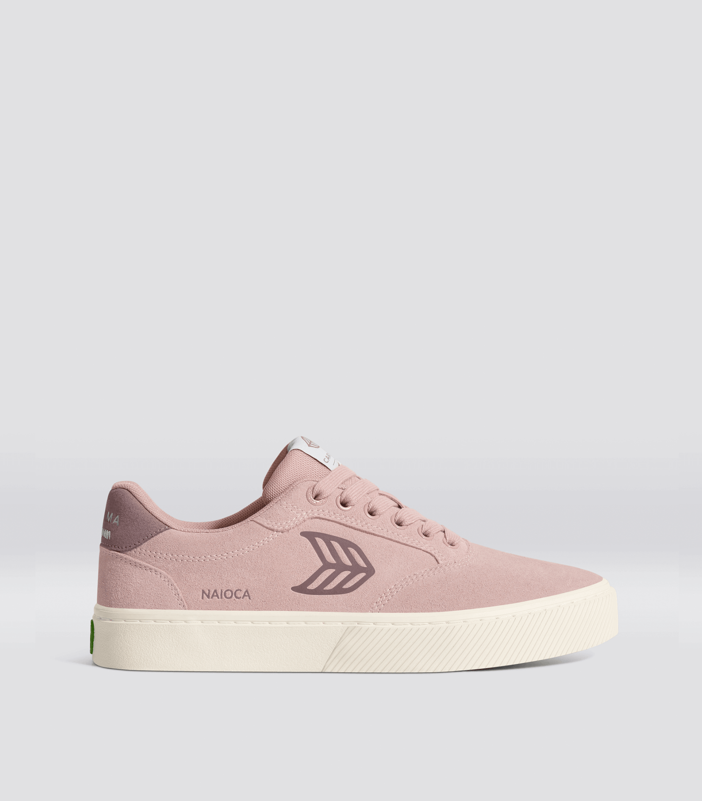 NAIOCA Rose Suede Twilight Mauve Logo Sneaker