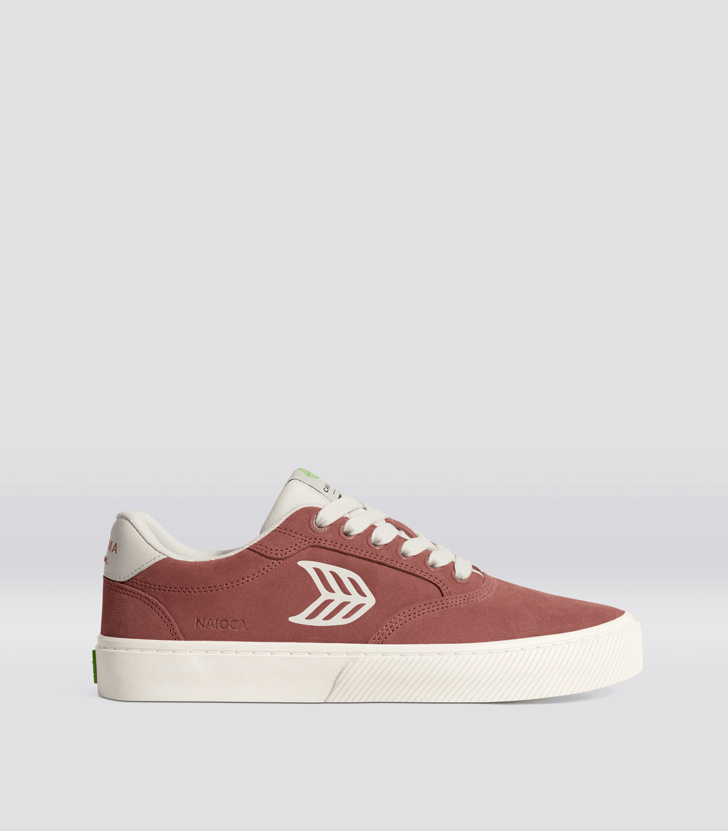 NAIOCA Whithered Rose Suede Ivory Logo Sneaker