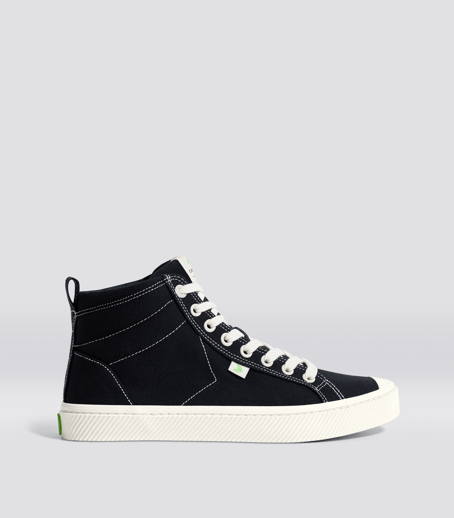 OCA High Black Canvas Contrast Thread Sneaker