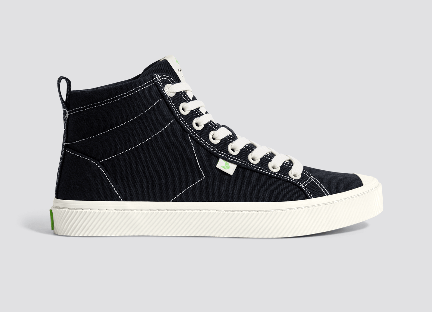 OCA High Black Canvas Contrast Thread Sneaker