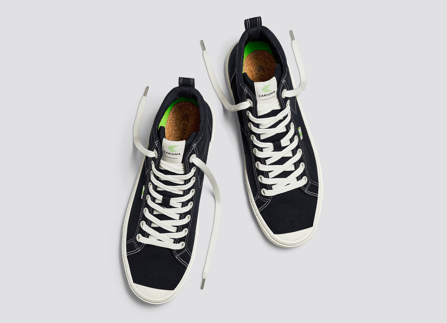 OCA High Black Canvas Contrast Thread Sneaker