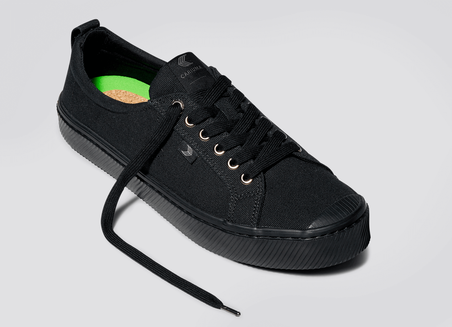 OCA Low All Black Canvas Sneaker