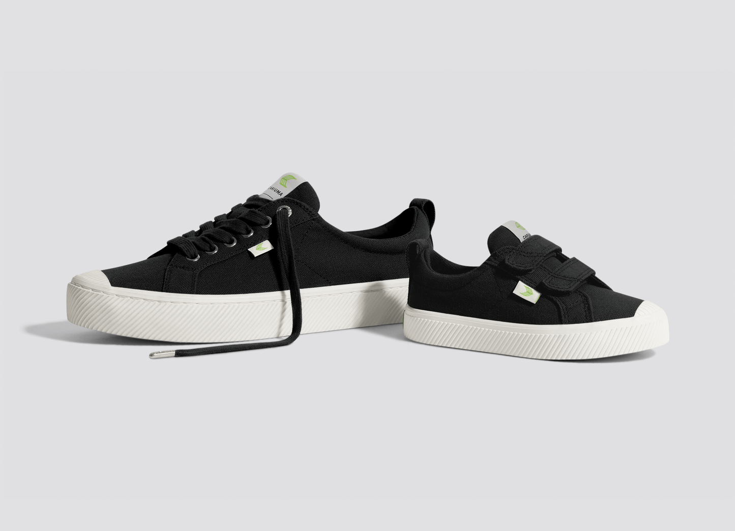 OCA Low Black Canvas Sneaker Kids