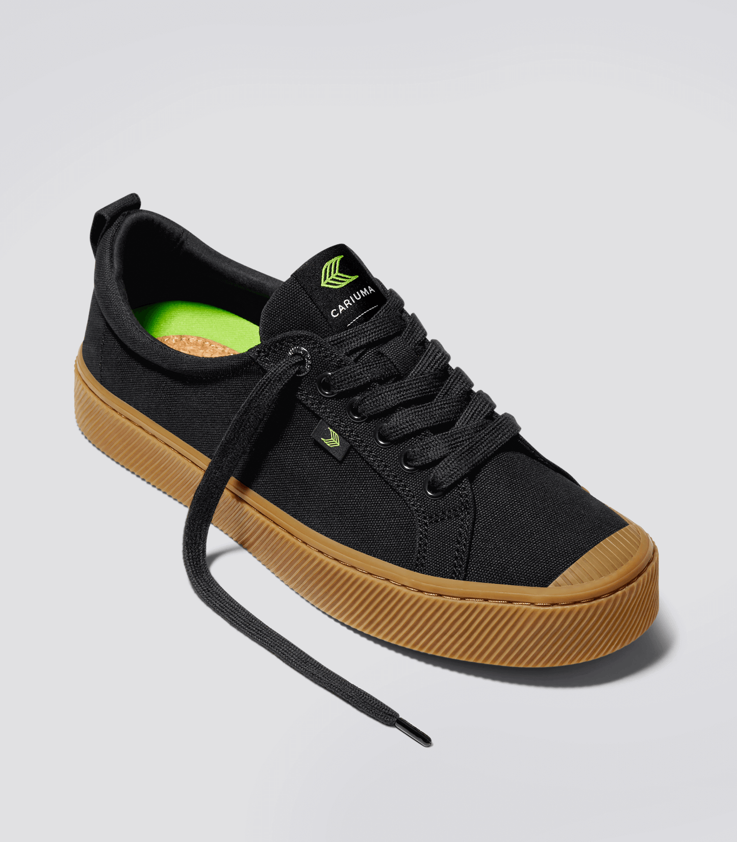 OCA Low Gum Black Canvas Sneaker