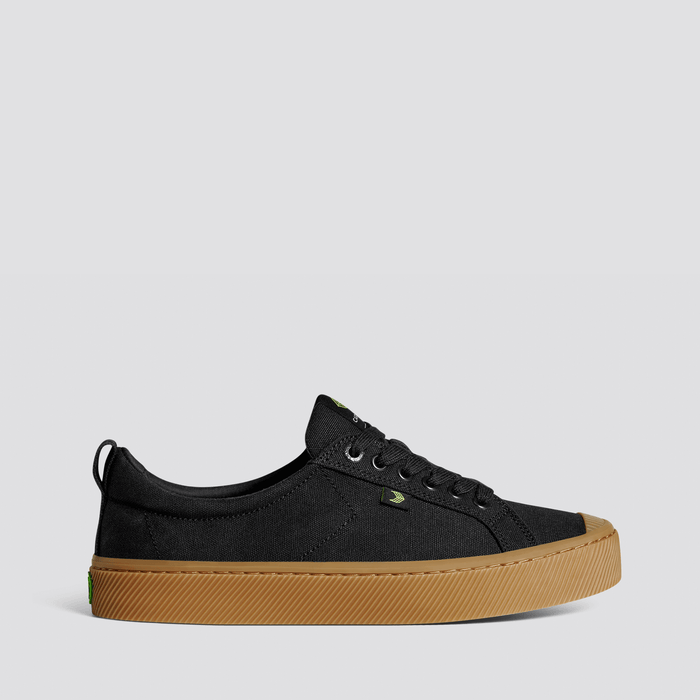 OCA Low Gum Black Canvas Sneaker