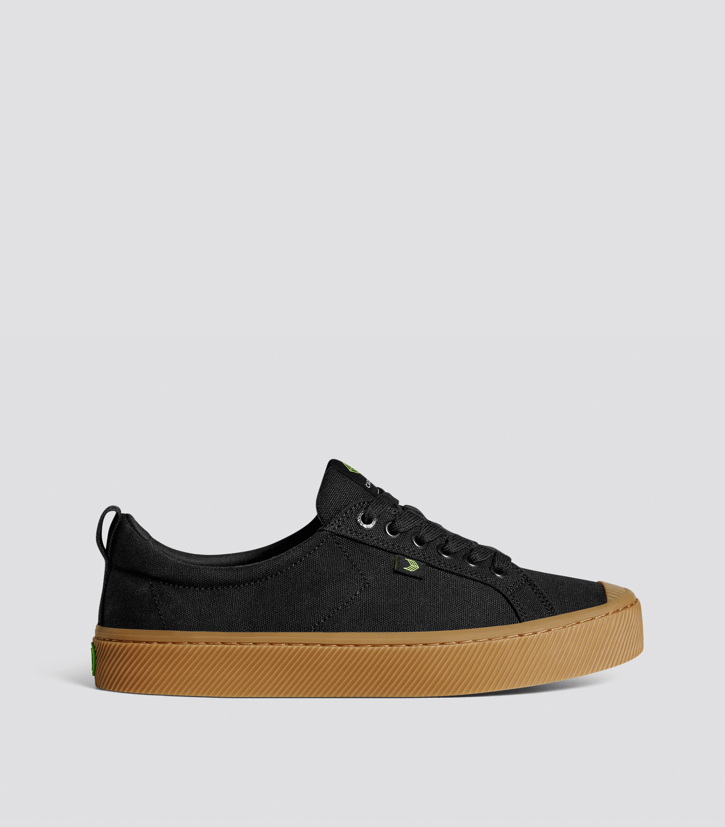 OCA Low Gum Black Canvas Sneaker