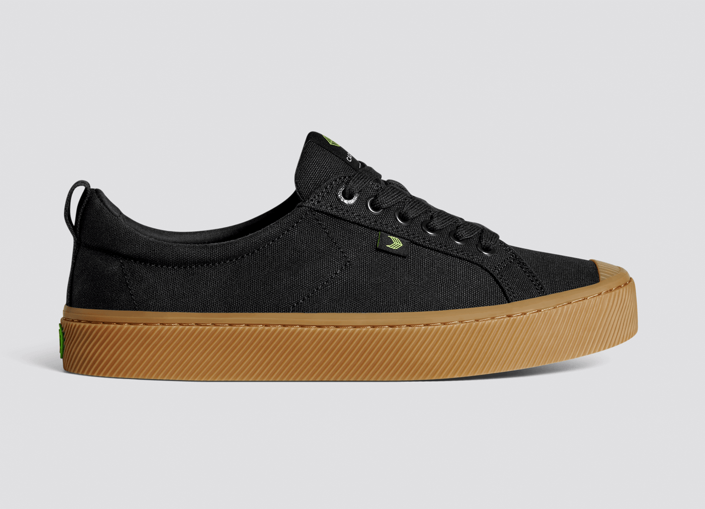 OCA Low Gum Black Canvas Sneaker