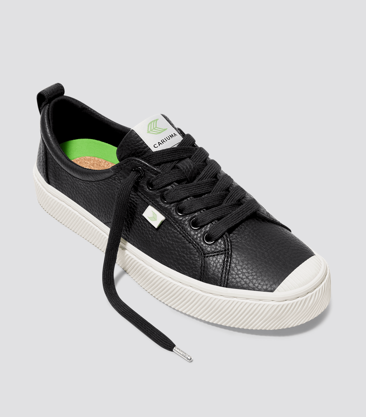 OCA Low Black Premium Leather Sneaker