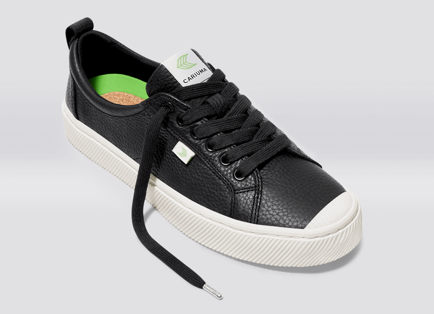 OCA Low Black Premium Leather Sneaker