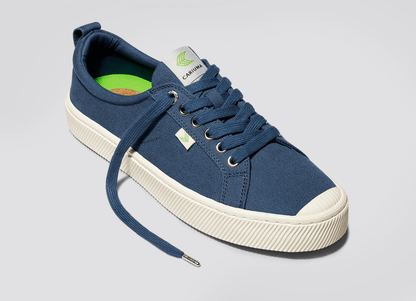 OCA Low Shadow Blue Canvas Sneaker