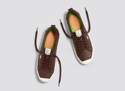 OCA Low Brown Premium Leather Sneaker