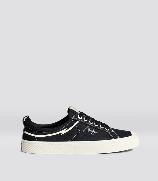 GERRY LOPEZ OCA Low Black Canvas Sneaker