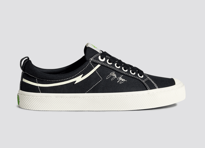 GERRY LOPEZ OCA Low Black Canvas Sneaker