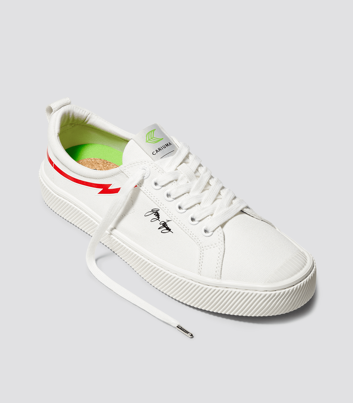 GERRY LOPEZ OCA Low Off-White Canvas Sneaker