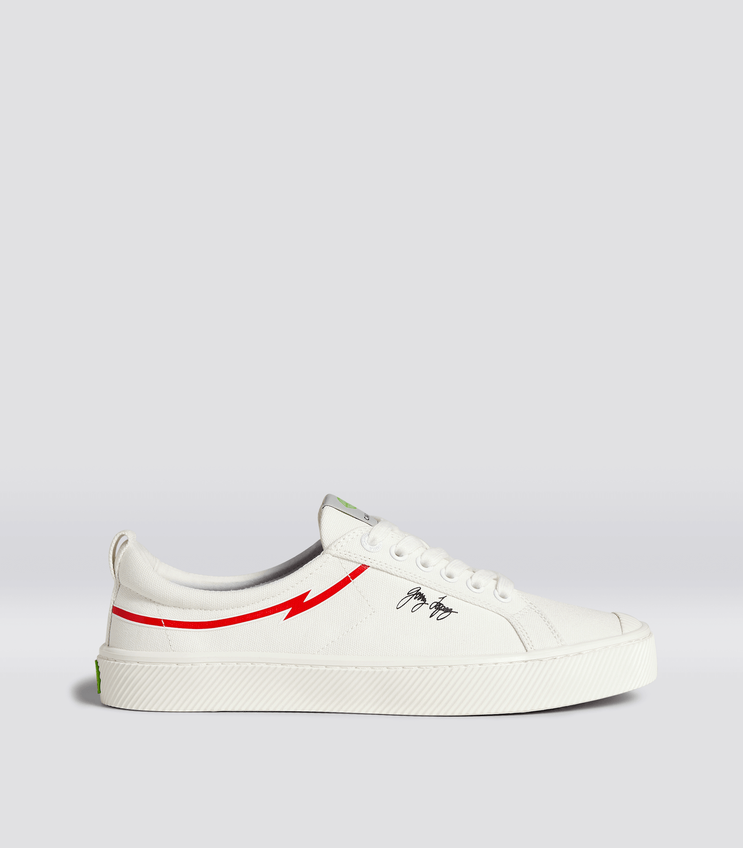 GERRY LOPEZ OCA Low Off-White Canvas Sneaker