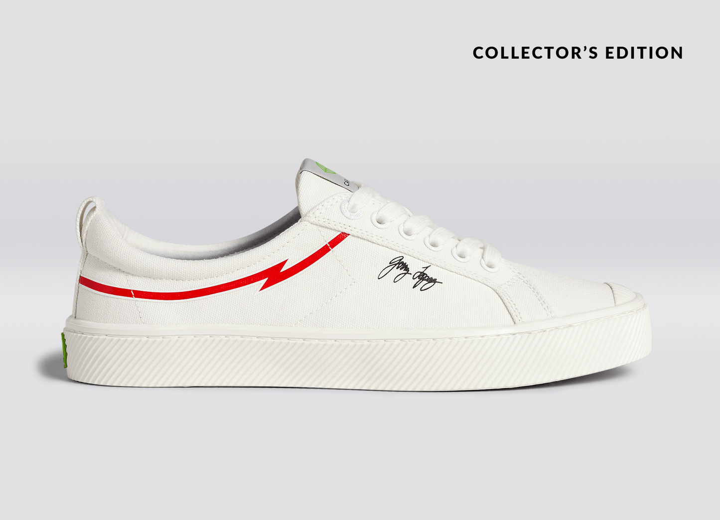 GERRY LOPEZ OCA Low Off-White Canvas Sneaker