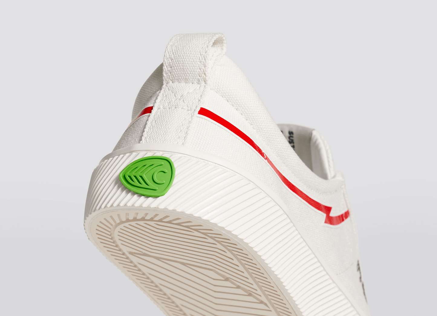 GERRY LOPEZ OCA Low Off-White Canvas Sneaker