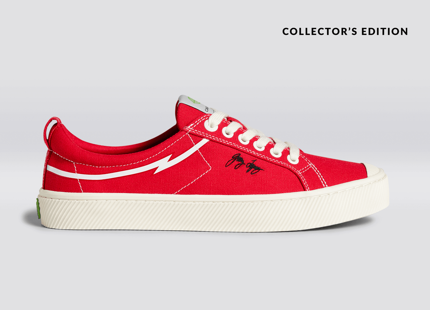 GERRY LOPEZ OCA Low Red Canvas Sneaker