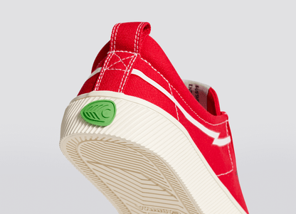 GERRY LOPEZ OCA Low Red Canvas Sneaker