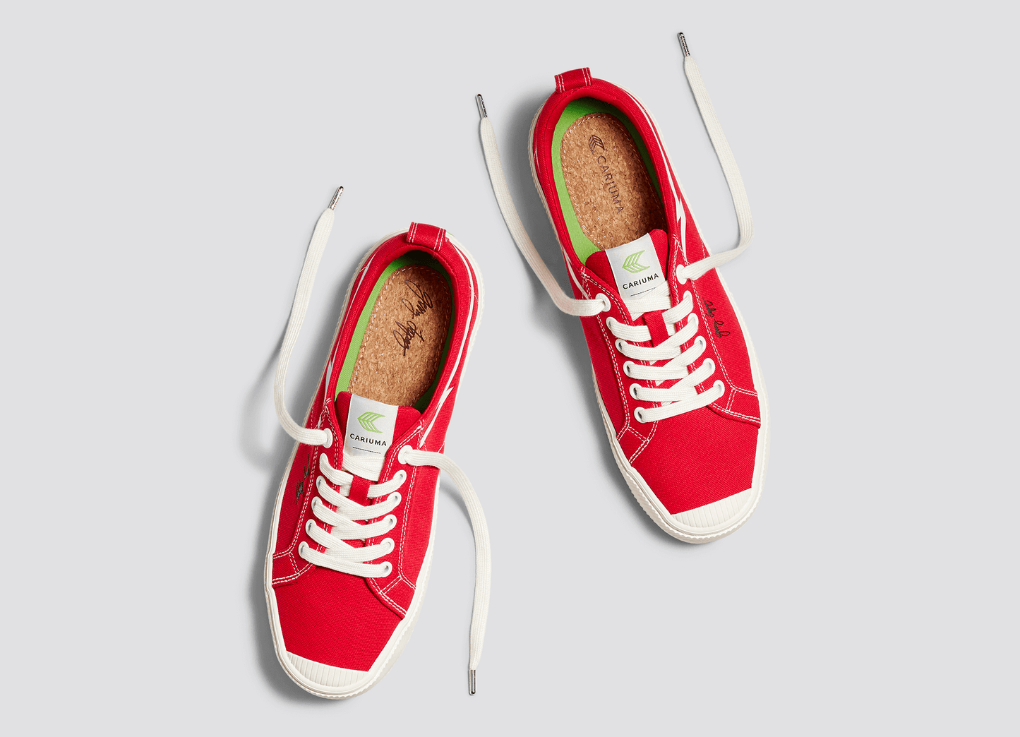 GERRY LOPEZ OCA Low Red Canvas Sneaker