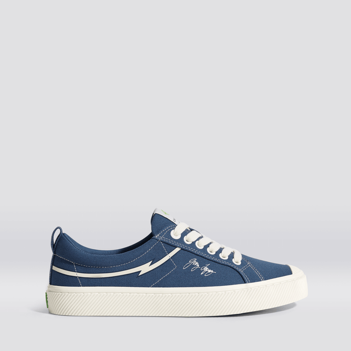 GERRY LOPEZ OCA Low Shadow Blue Canvas Sneaker