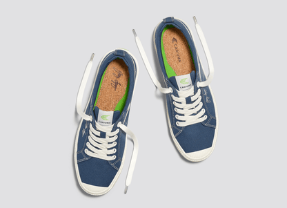 GERRY LOPEZ OCA Low Shadow Blue Canvas Sneaker