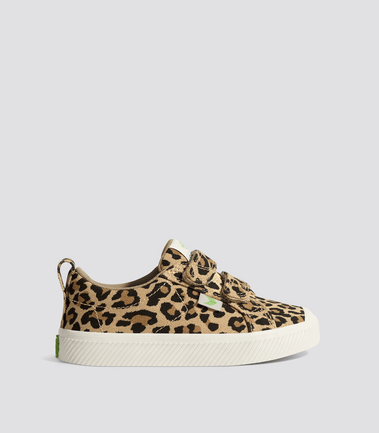 OCA Low Leopard Print Canvas Sneaker Kids