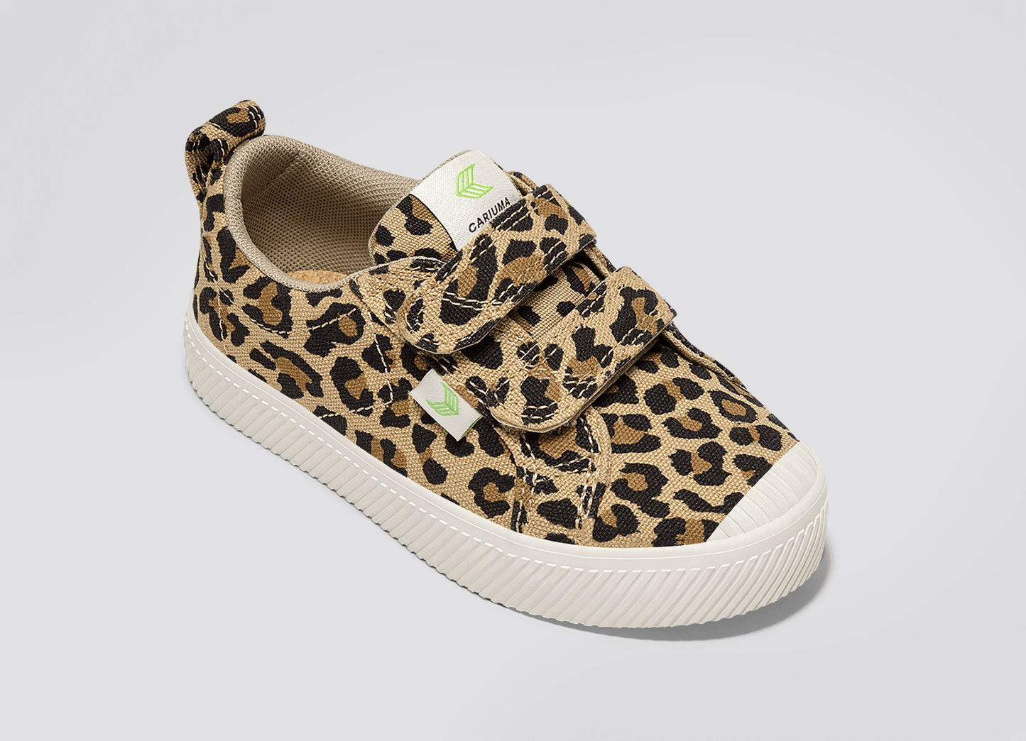 OCA Low Leopard Print Canvas Sneaker Kids