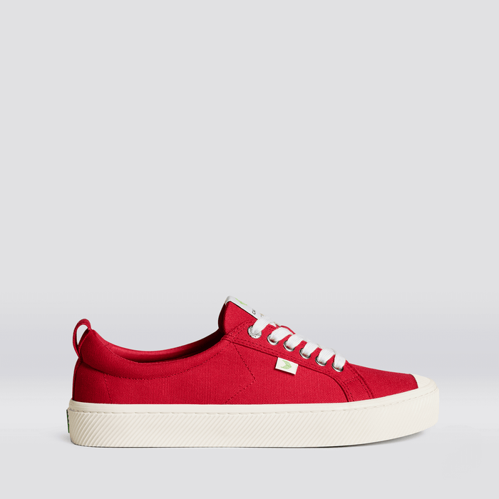 OCA Low Red Canvas Sneaker