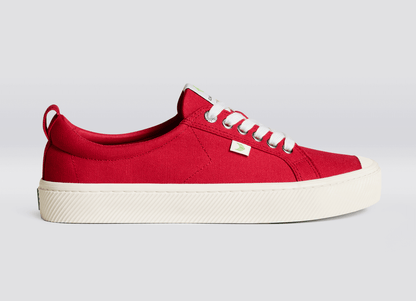 OCA Low Red Canvas Sneaker