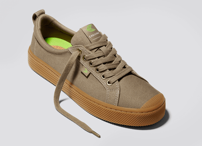 OCA Low Gum Burnt Sand Canvas Sneaker