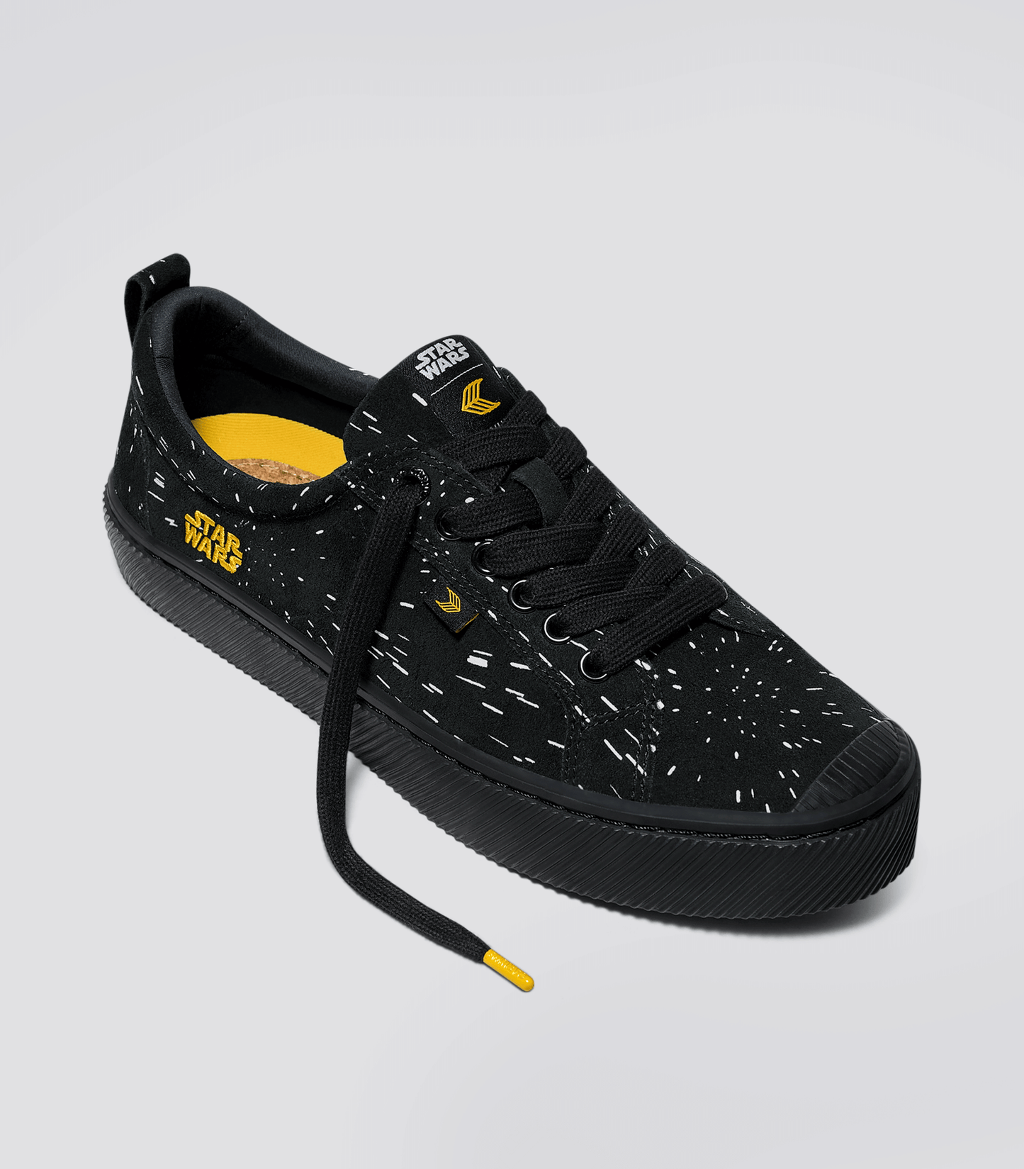 STAR WARS OCA Low Black Suede Light Speed Graphic Print Sneaker