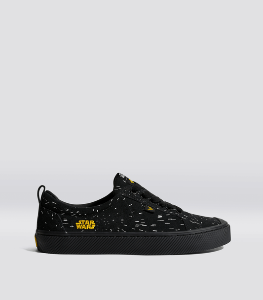 STAR WARS OCA Low Black Suede Light Speed Graphic Print Sneaker