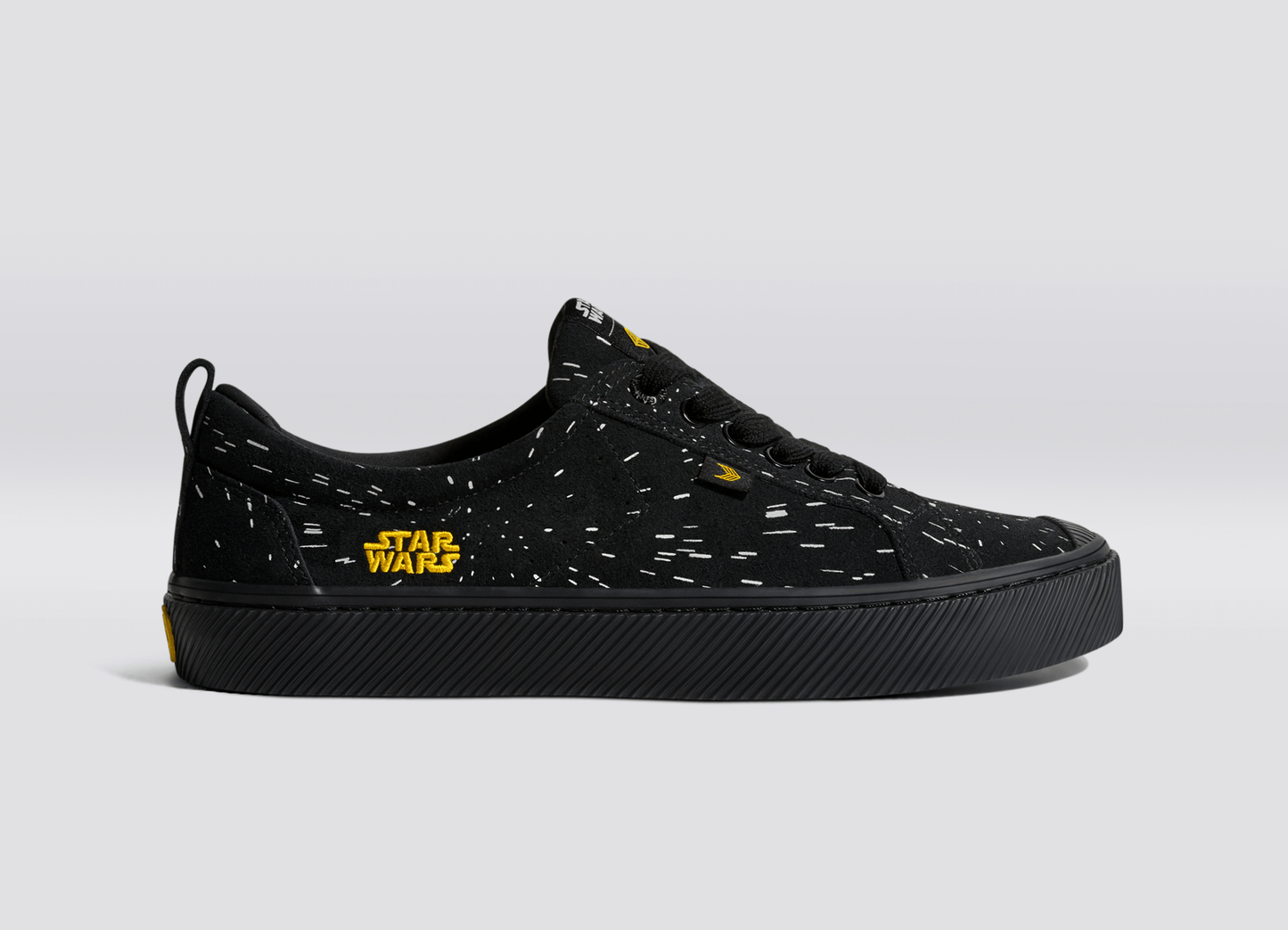 STAR WARS OCA Low Black Suede Light Speed Graphic Print Sneaker