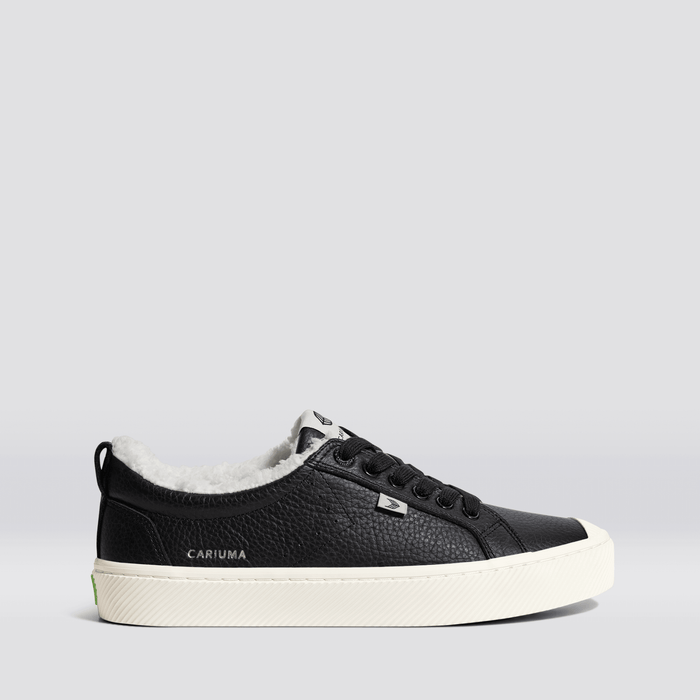 OCA Therma Low Black Premium Leather Sneaker