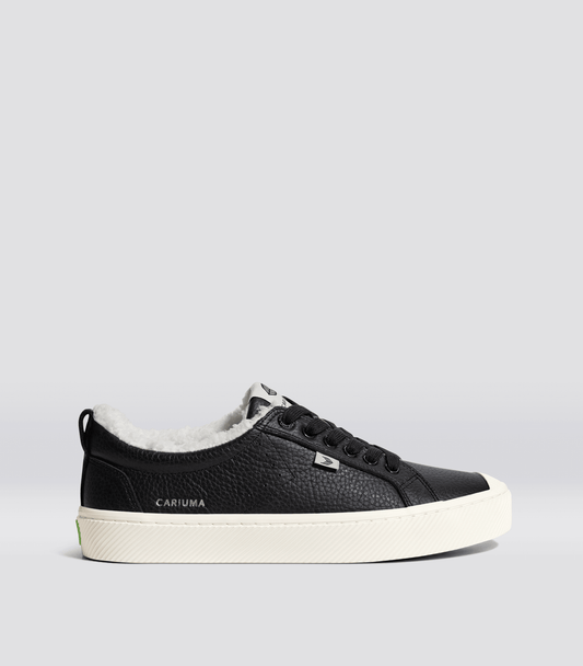 OCA Therma Low Black Premium Leather Sneaker