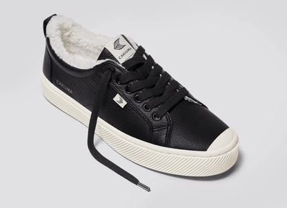 OCA Therma Low Black Premium Leather Sneaker