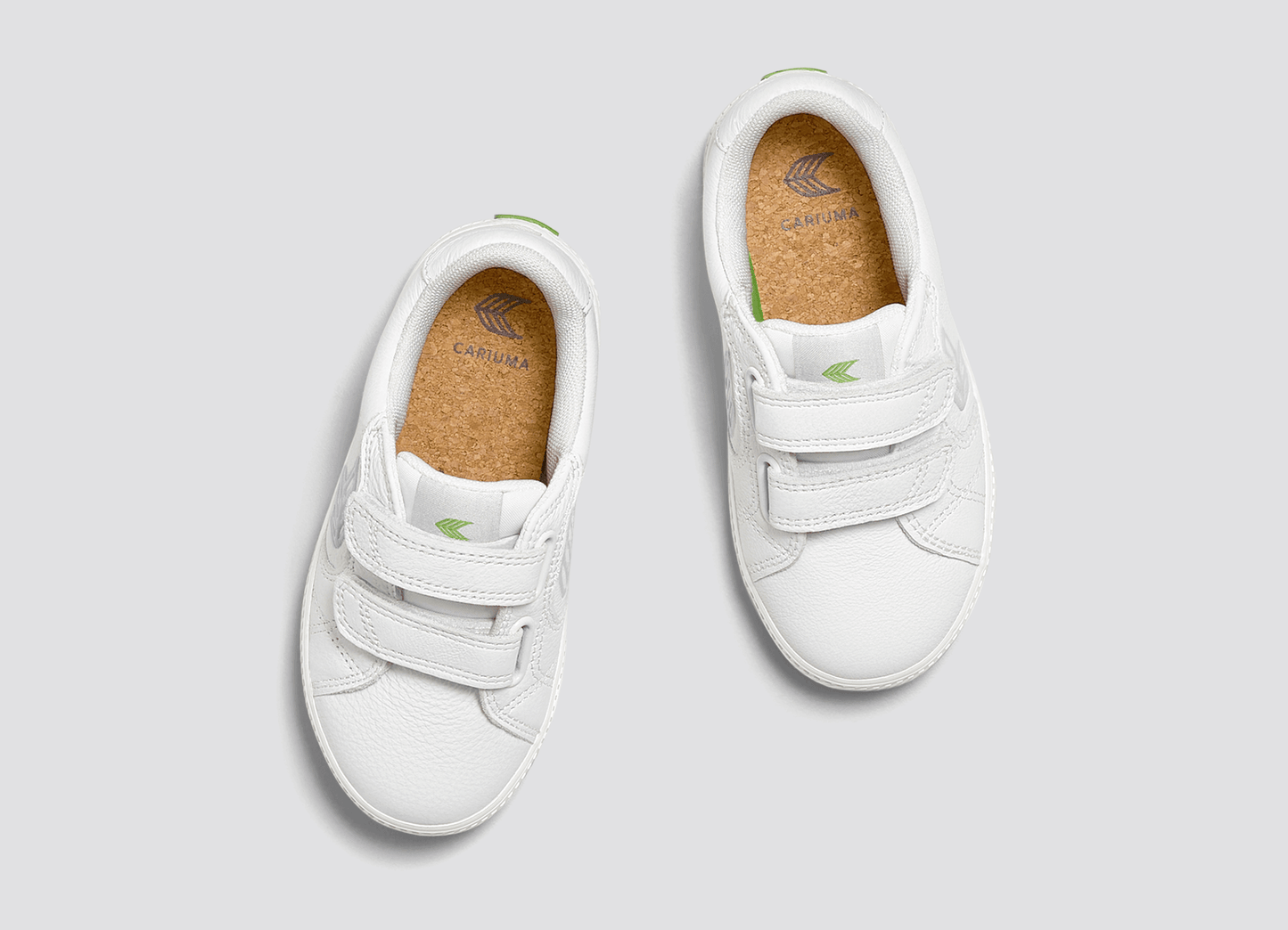 SALVAS White Premium Leather Ice Logo Sneaker Kids