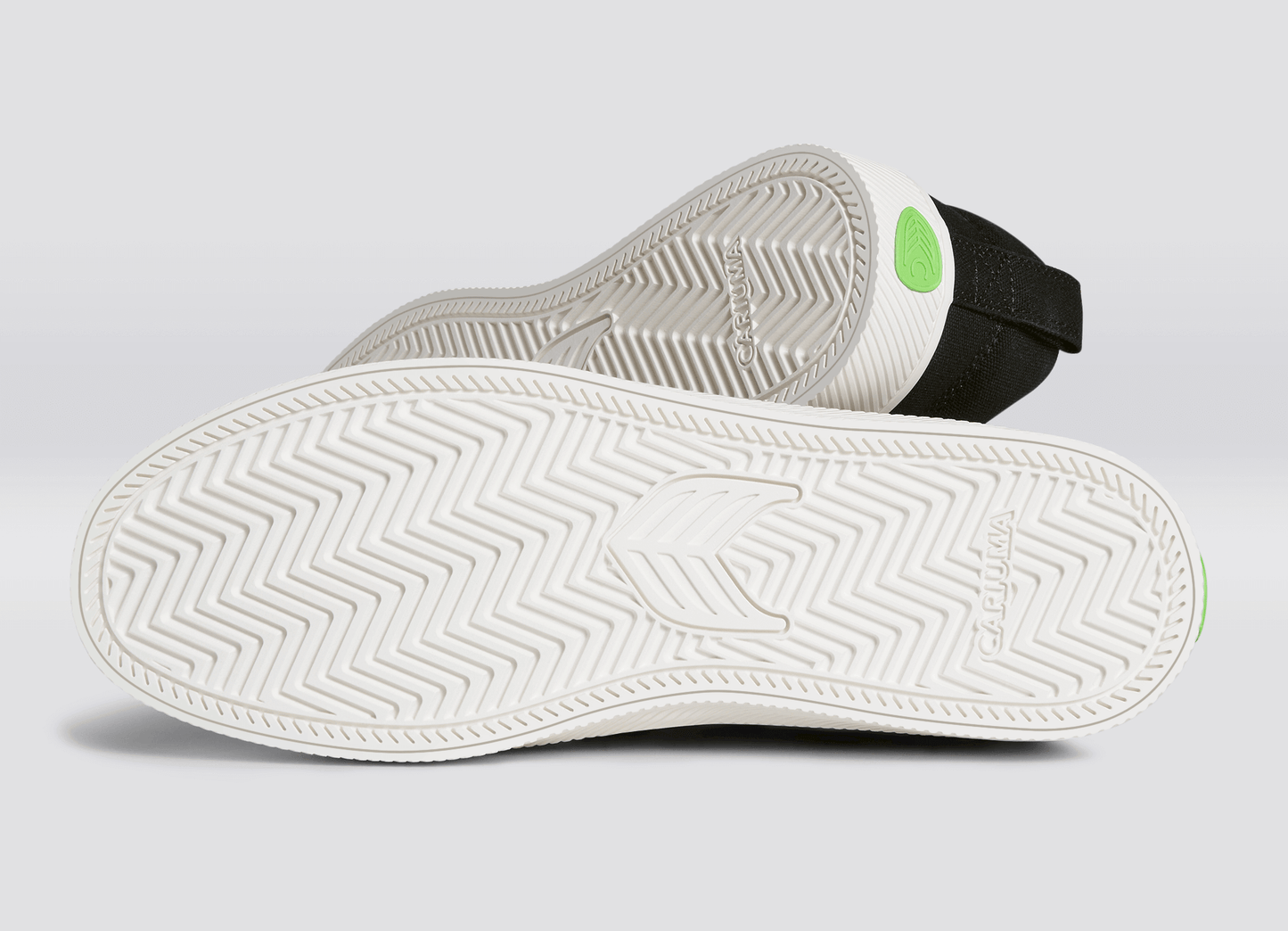 SLIP-ON Black Canvas Off-White Logo Sneaker