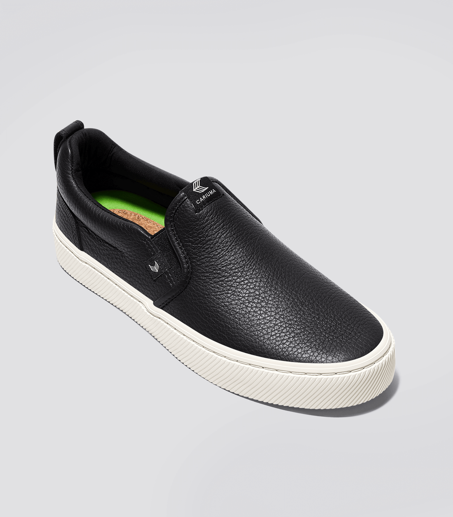 SLIP-ON Black Premium Leather Sneaker