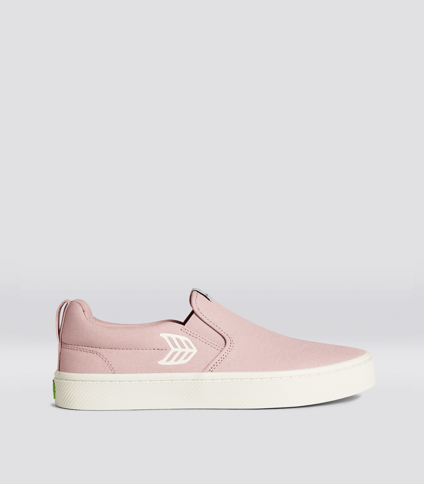 SLIP-ON Rose Canvas Ivory Logo Sneaker