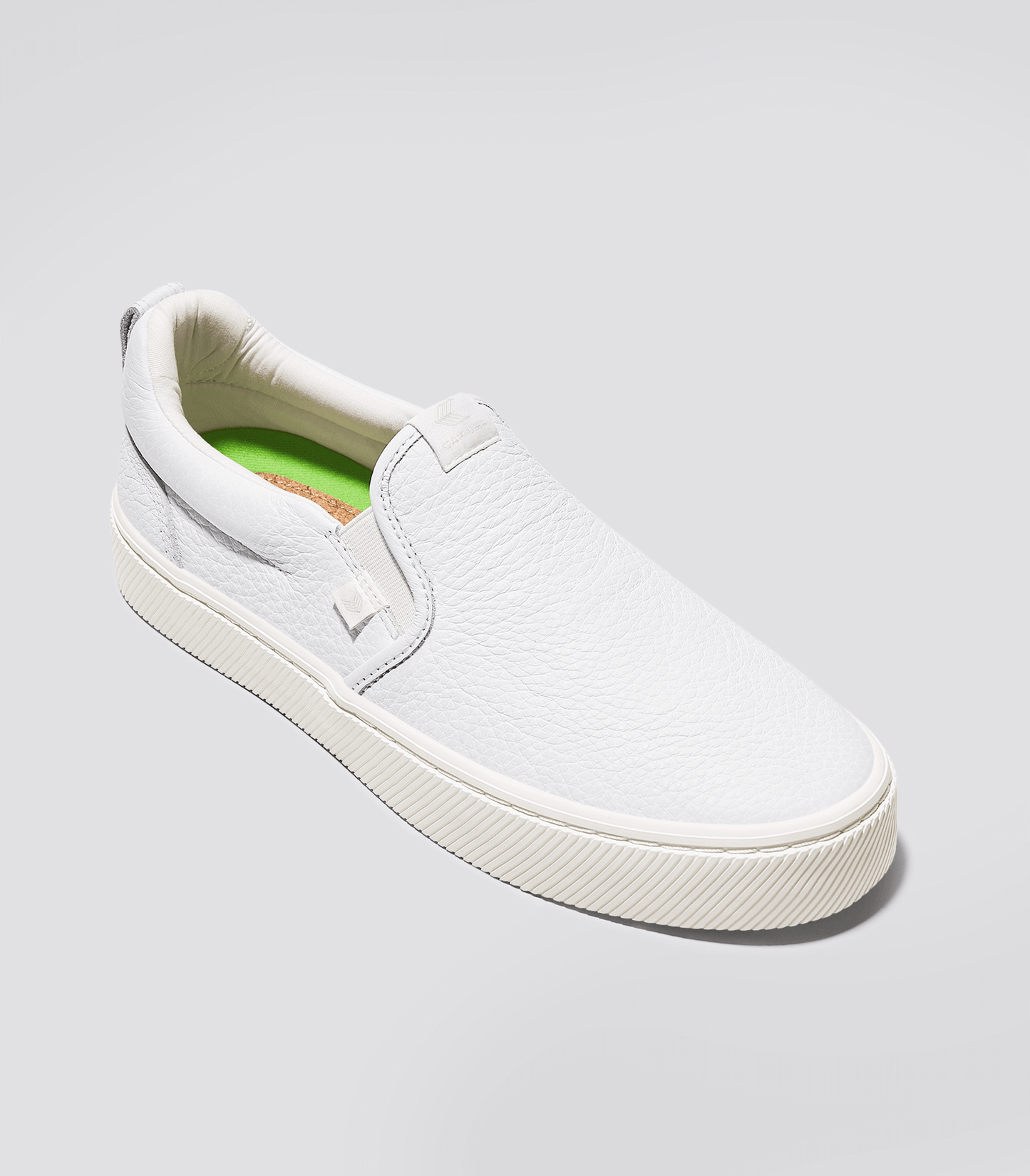 SLIP-ON White Premium Leather Sneaker