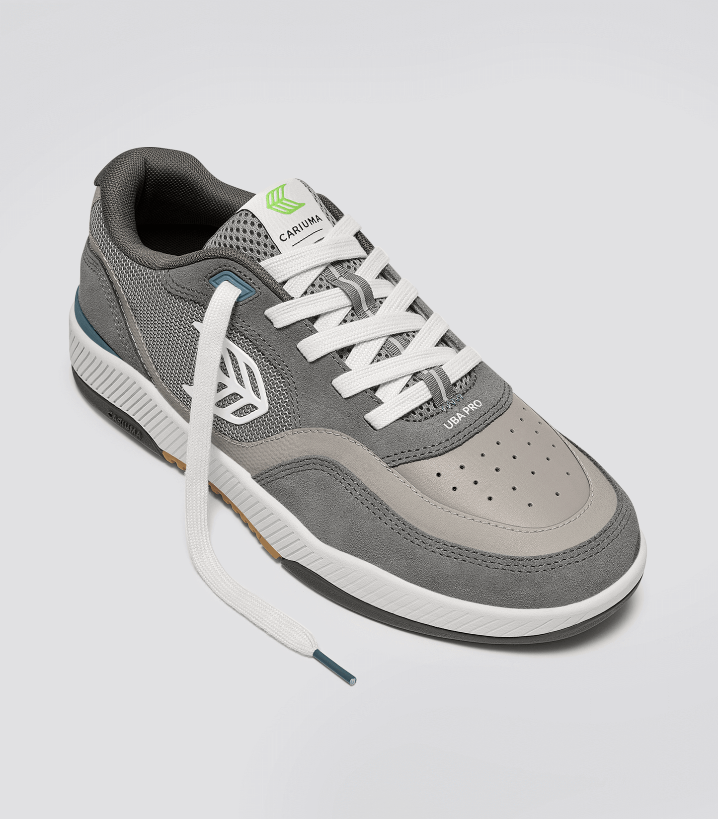 UBA PRO Charcoal Grey Suede and Mesh Ice Logo Sneaker