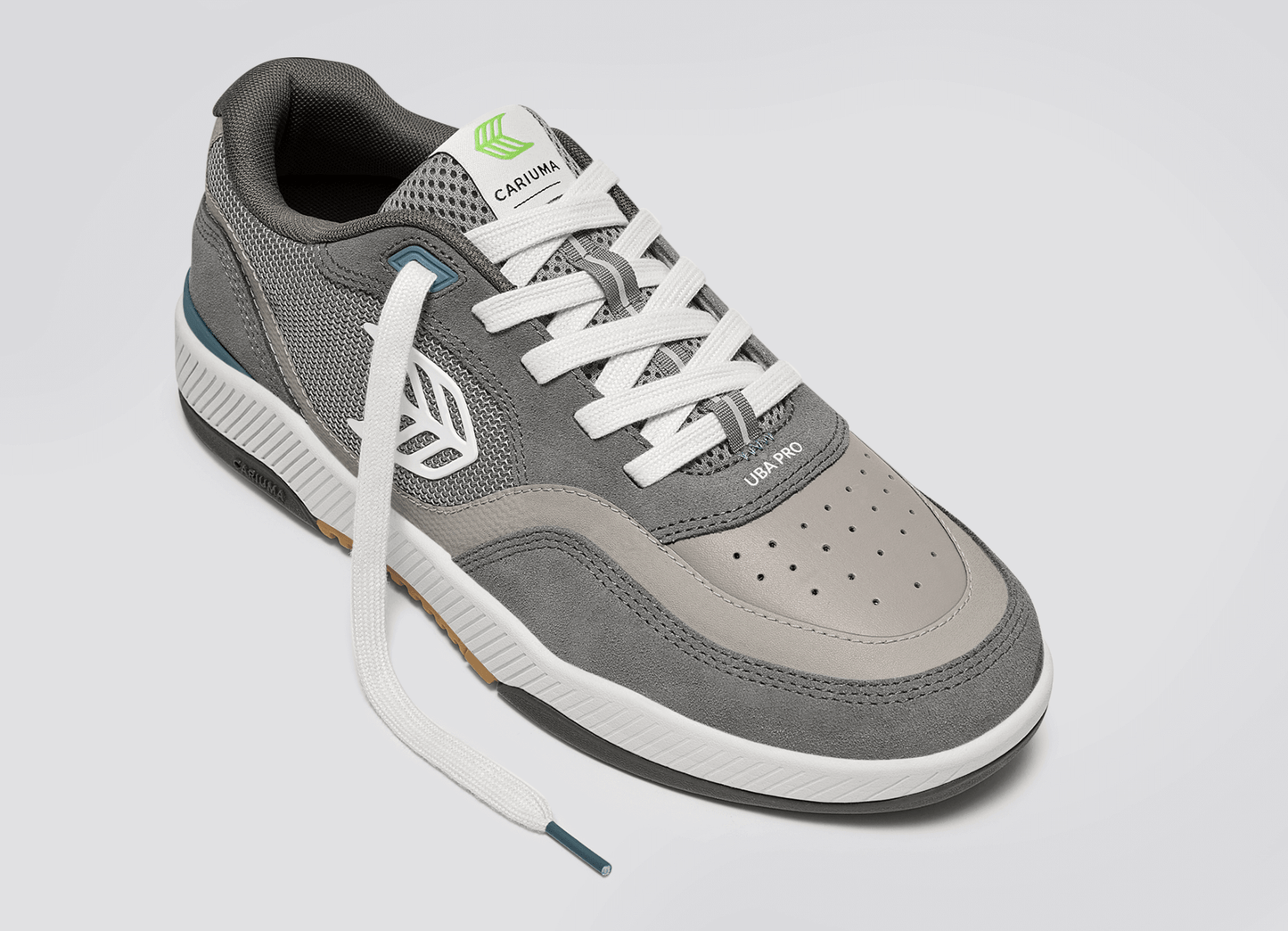 UBA PRO Charcoal Grey Suede and Mesh Ice Logo Sneaker