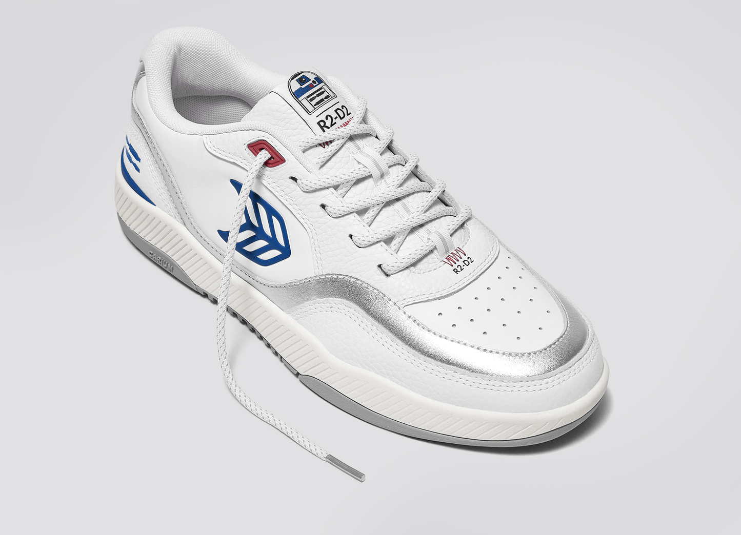 STAR WARS UBA White Leather R2-D2 Blue Logo Sneaker