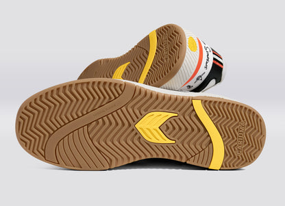 THE SIMPSONS UBA White Leather Bart Skateboard Sneaker