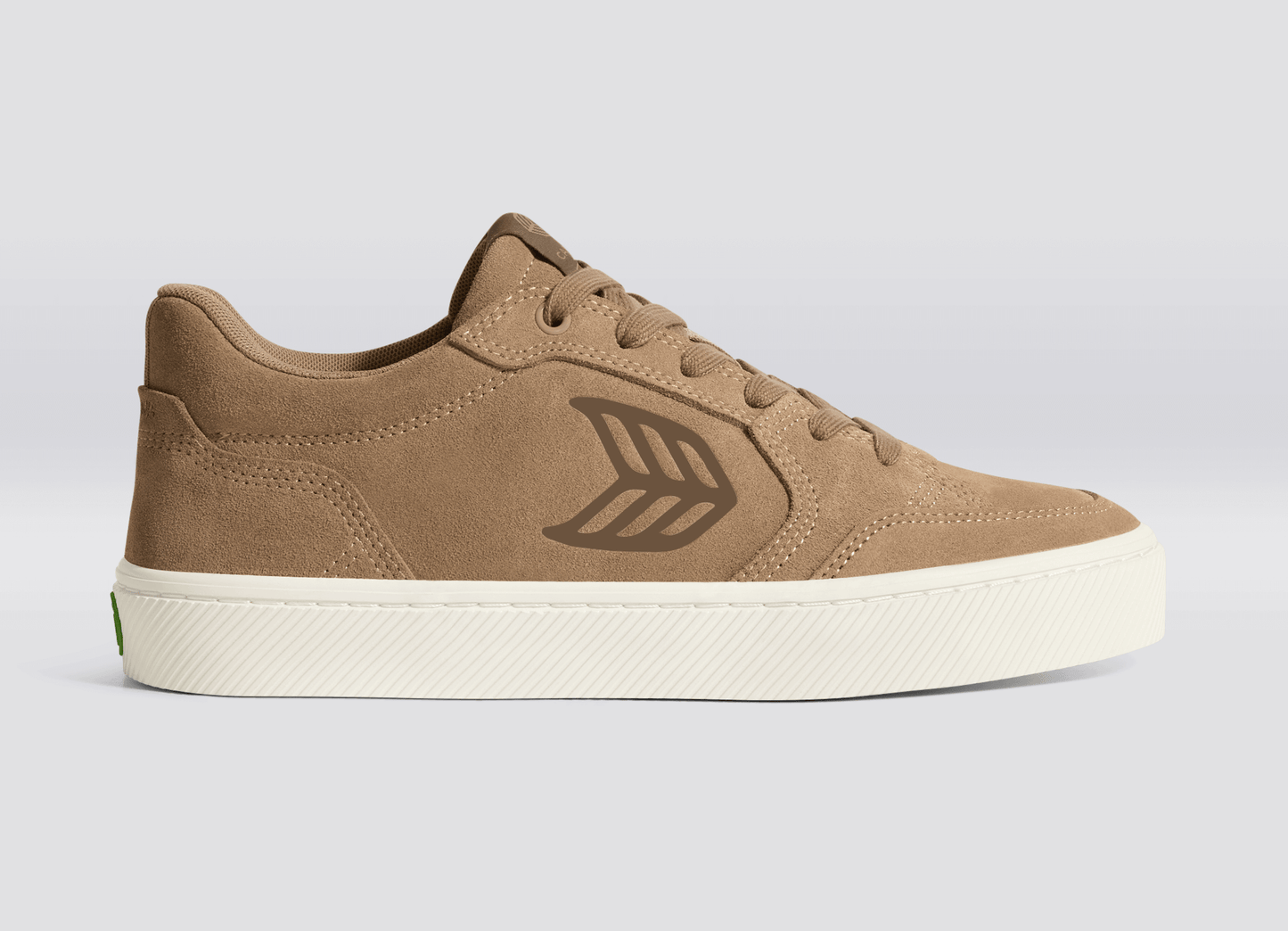 VALLELY Nut Suede Malt Ball Logo Sneaker